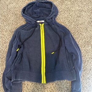 VINTAGE Y2K Tommy Hilfiger cropped zip-up hoodie